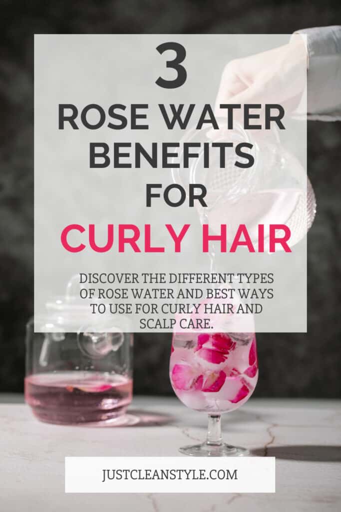 different types of rose water for hair