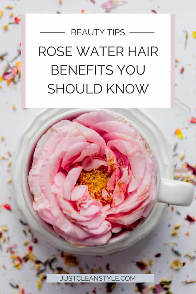 how to use rose water for curly hair