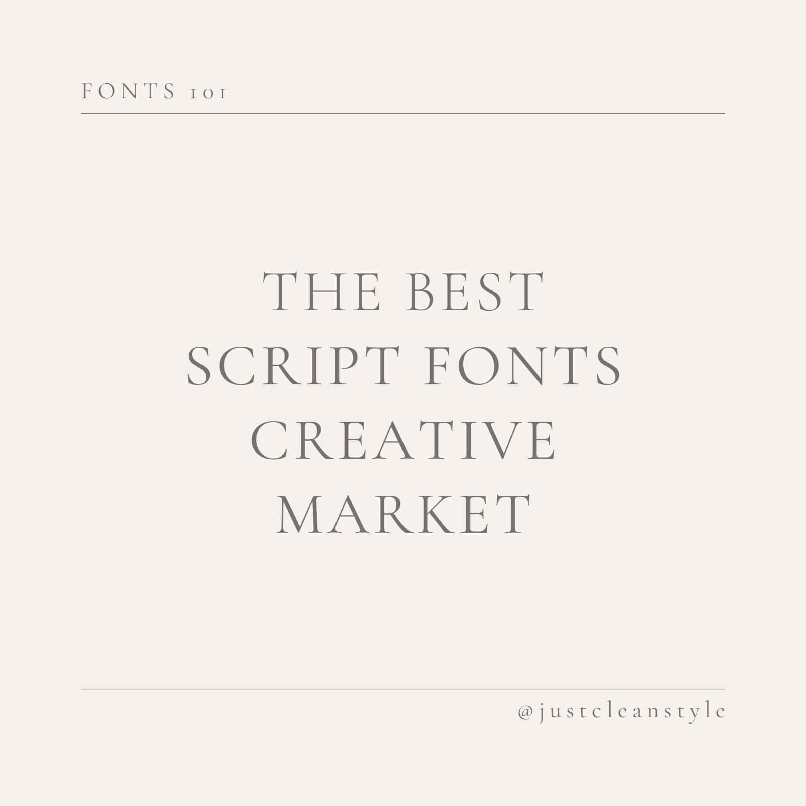 best script fonts